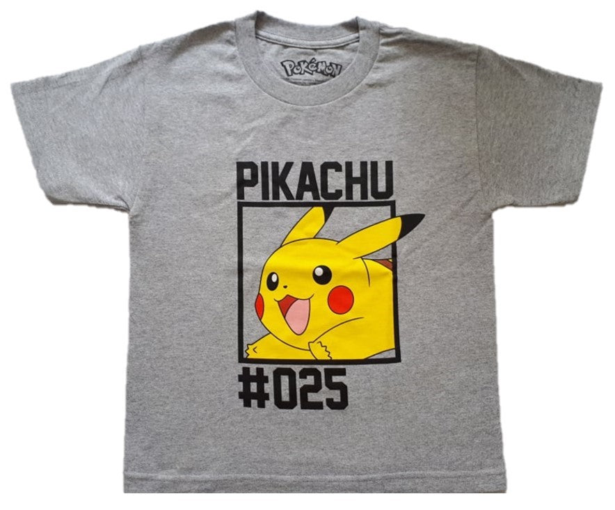 Camiseta Pokémon Pikachu Número 25