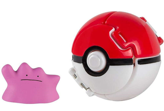 Ditto Con Poké Ball Figura Pokémon Tomy Takara