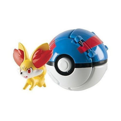 Fennekin Con Great Ball Figura Pokémon Tomy Takara