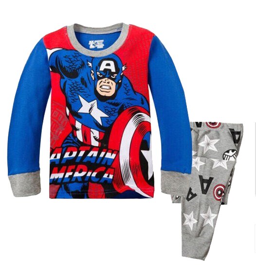 Pijama Para Niños Capitán América Marvel T10